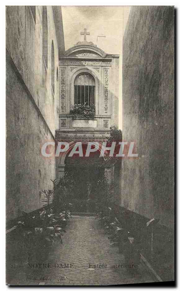 CPA Paris Notre Dame Entree Interieure