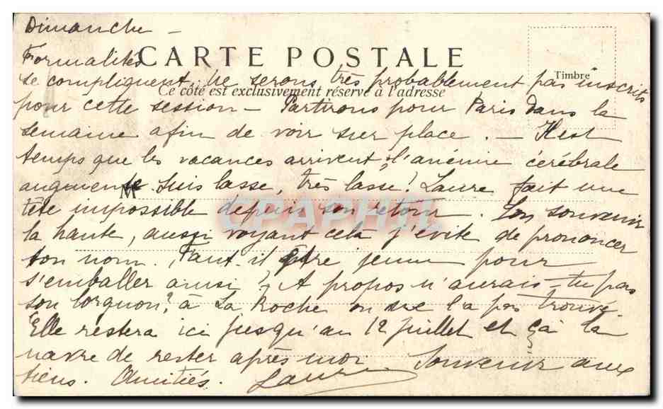 CPA Paris Notre Dame Entree Interieure — Rückseite