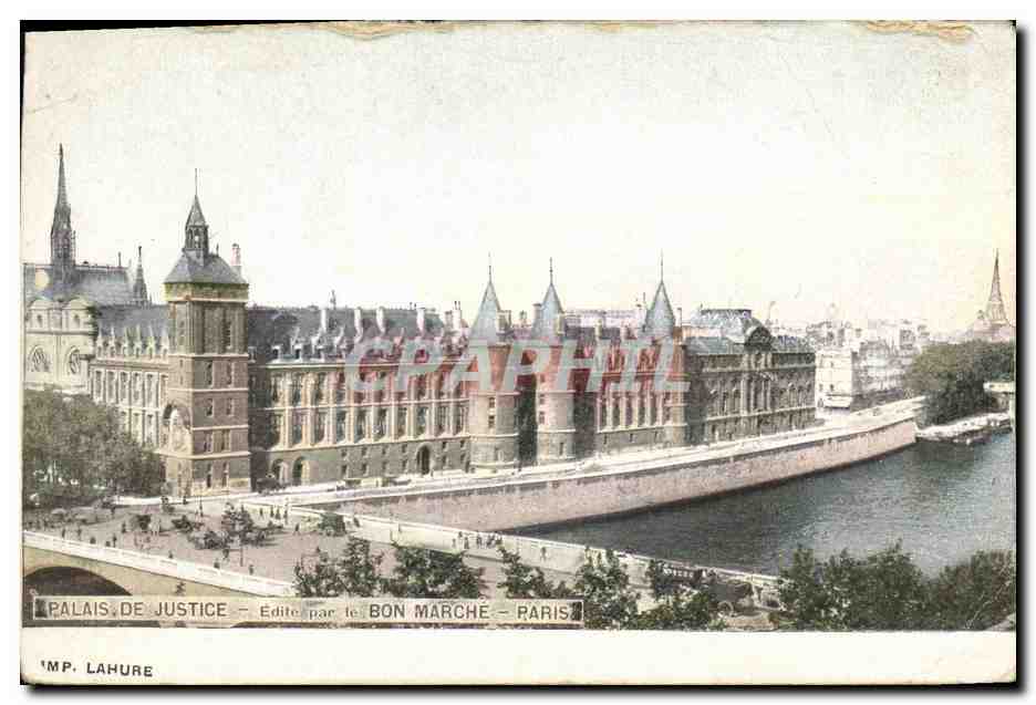 CPA Palais de Justice Edite par le Bon Marche Paris 