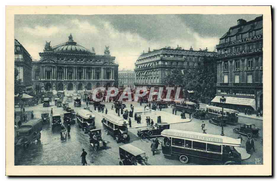 CPA Paris Ensemble de la Place de l Opera