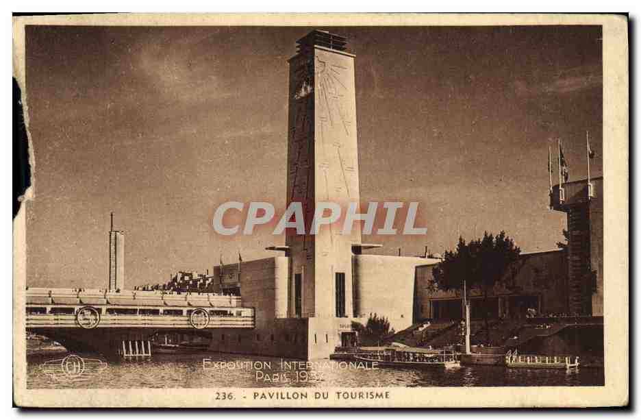 Antike Ansichtskarte Paris Pavillon du Tourisme