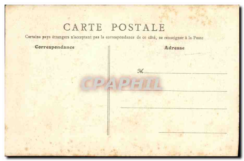 CPA Paris Hotel de Ville Grande salle a manger  — Verso