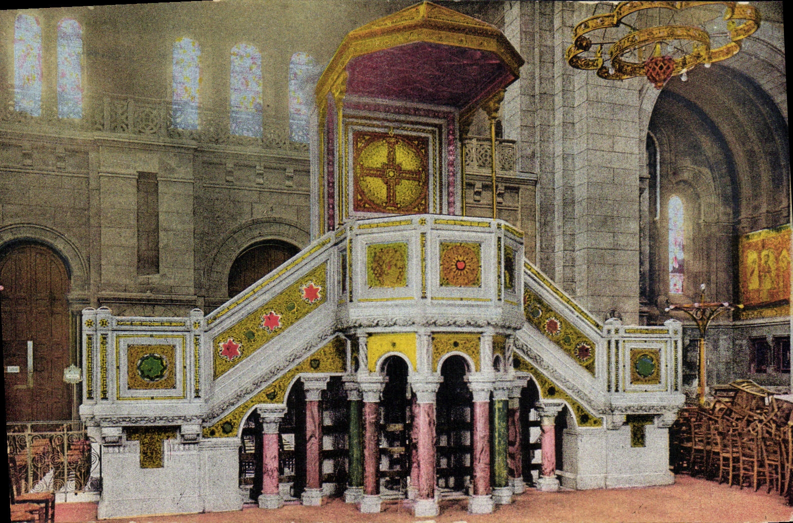 CPA Paris Basilique du Sacre Coeur de Montmartre Vue d ensemble de la chaire