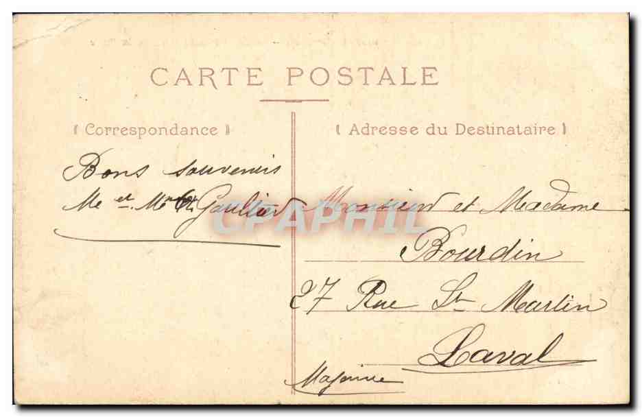 CPA Paris Boulevard Saint Denis et la Porte — Verso