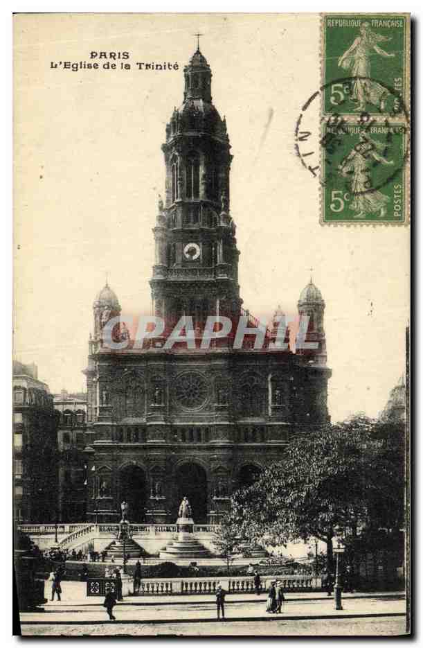 CPA Paris L Eglise de la Trinite