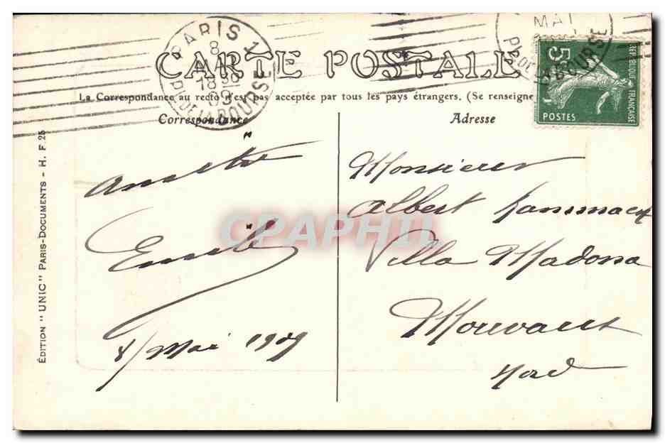 Bois de Boulogne — Pré Catelan — La Ferme — Édition 'UNIC' Paris — Reverso