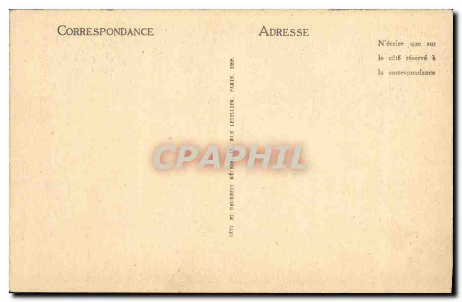 CPA Paris Eglise Saint Germain L Auxerrois Benitier Dessin de Madame de Lamartine — Rückseite