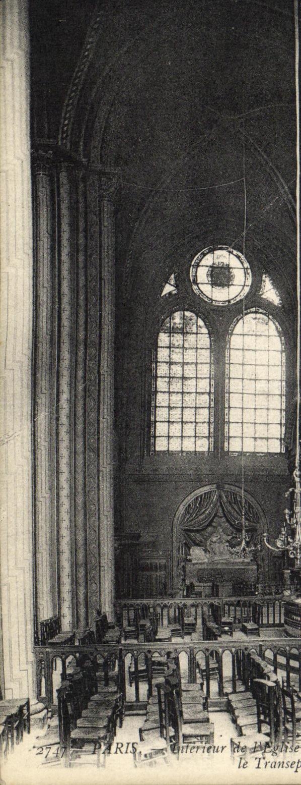 CPA Paris Interieur de l Eglise Saint Germain des Pres Le transept