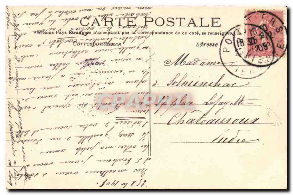 CPA Foret de St Germain en Laye Maison d education des loges — Rückseite
