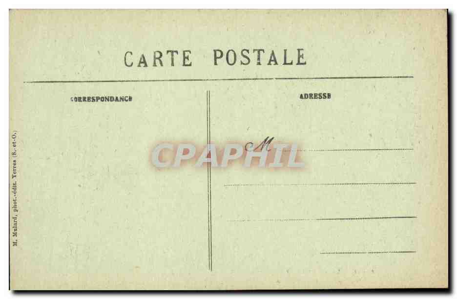CPA Foret de Senart Carrefour du Chene d Antin — Back