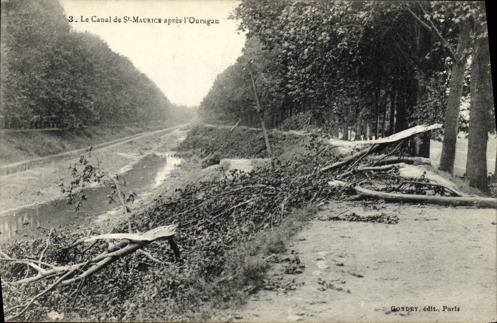CPA Le canal de St Maurice apres l ouragan