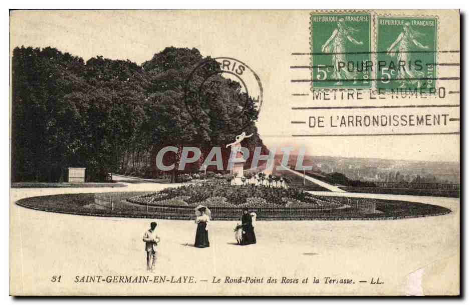 Saint-Germain-en-Laye — Le Rond-Point des Roses et la Terrasse — LL, n°31