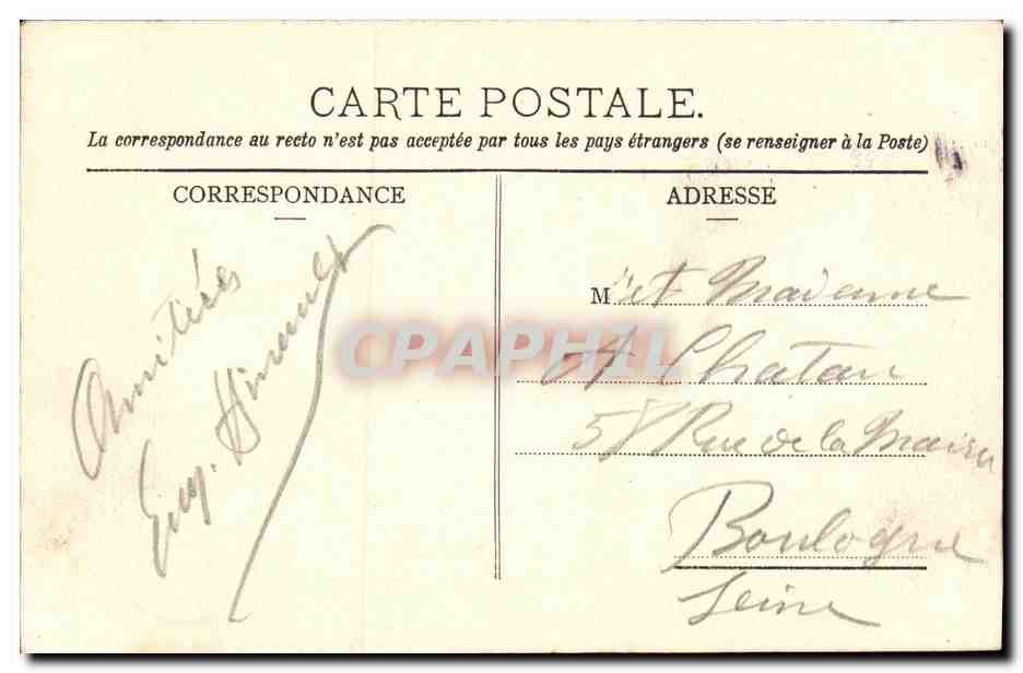 St-Germain-en-Laye — Entrée du Parc — Phototypie A. Rep et Fillicette à Château-Thierry — Reverso