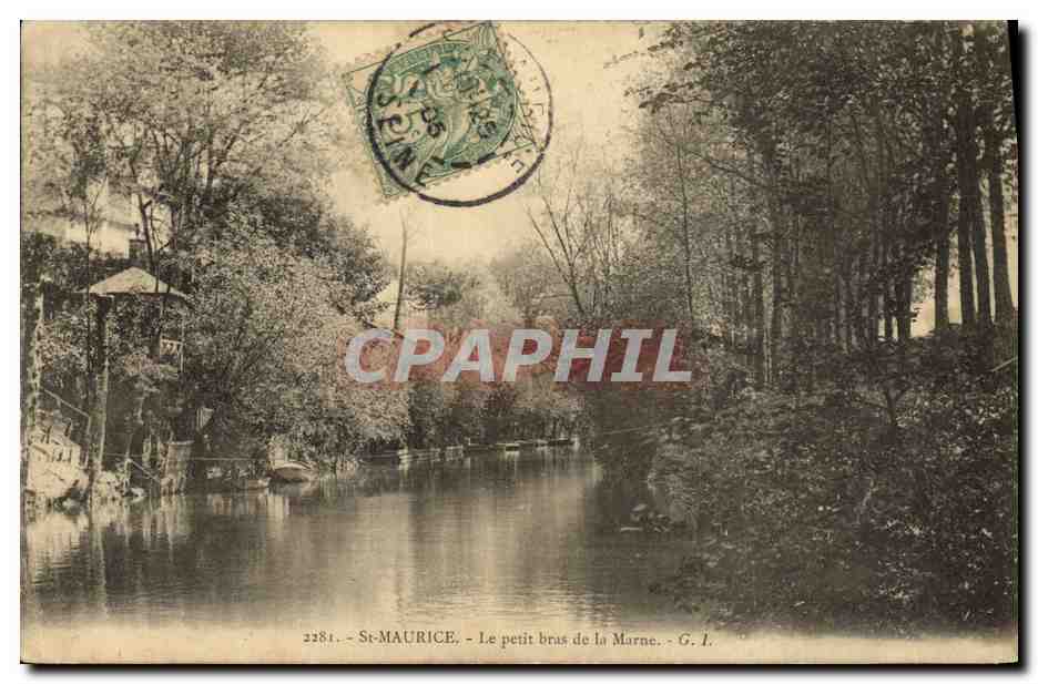 CPA Saint Maurice Le petit bras de la Marne
