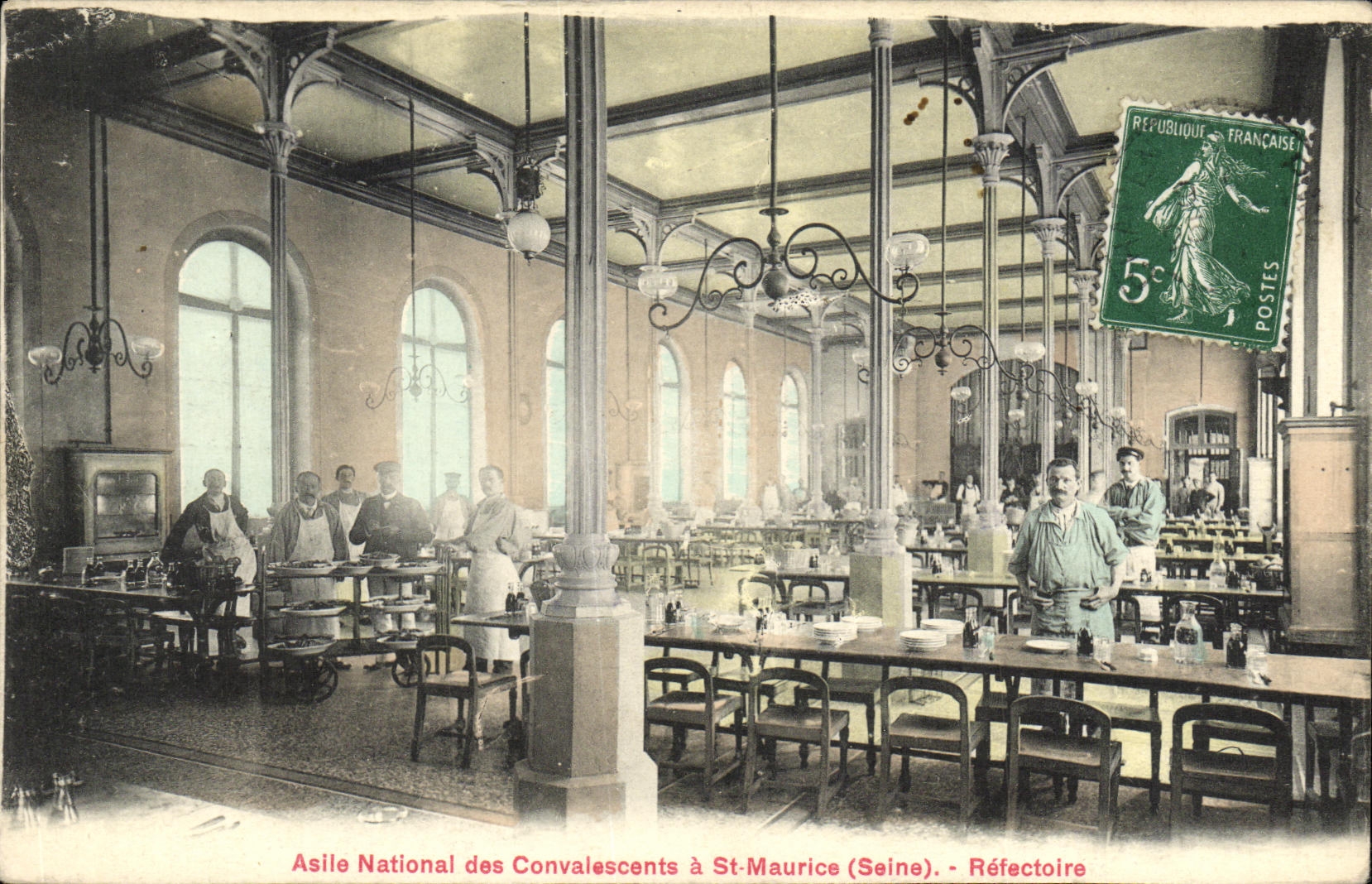 CPA Saint Maurice Asile National des Convalescents Refectoire TOP