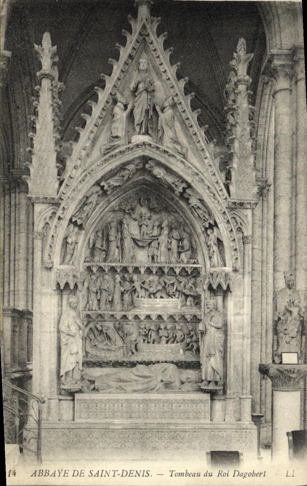 Abbaye de Saint-Denis — Tombeau du Roi Dagobert — Éditeur Li, n°14