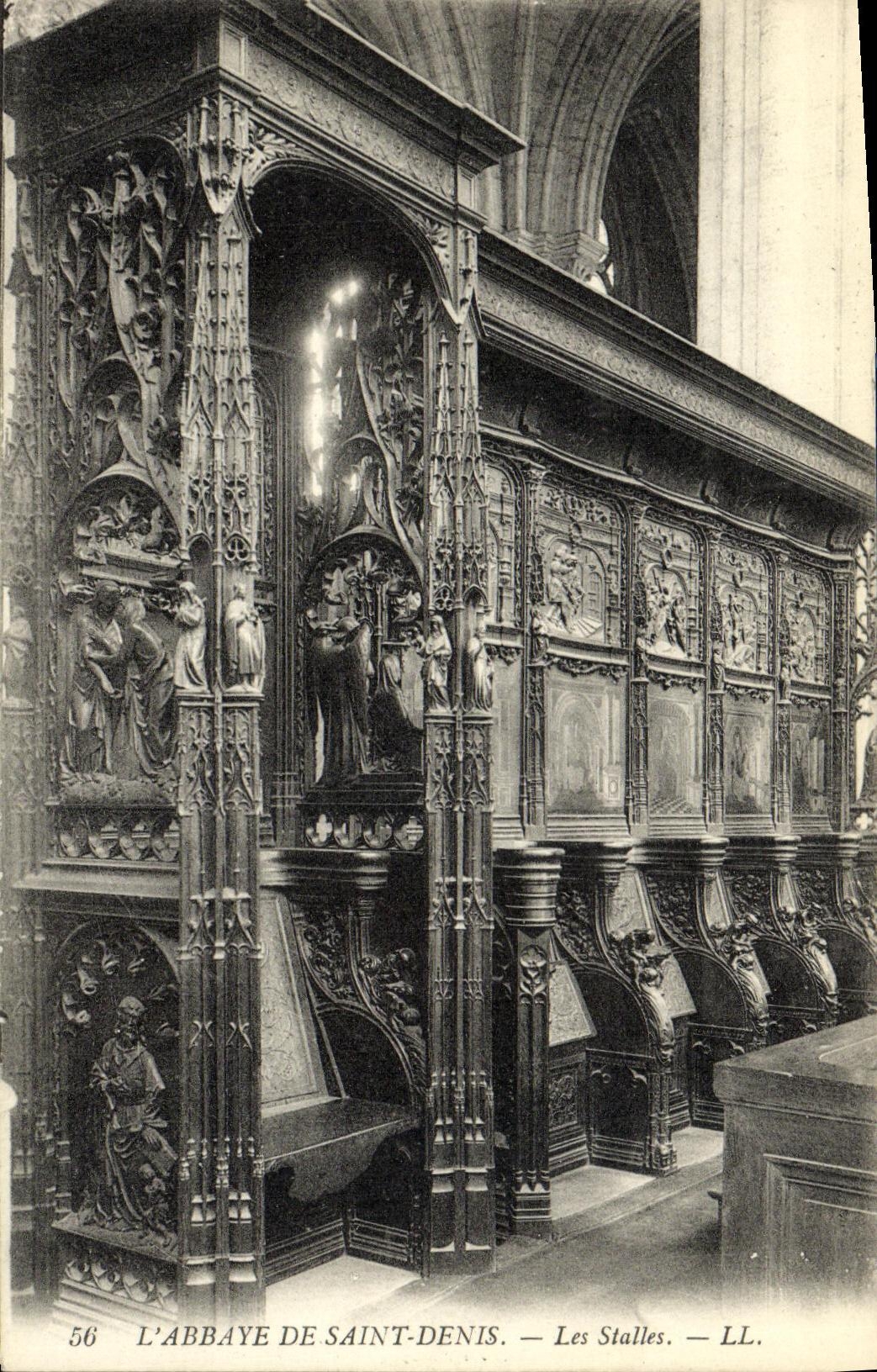 CPA Abbaye De Saint Denis Stalles 
