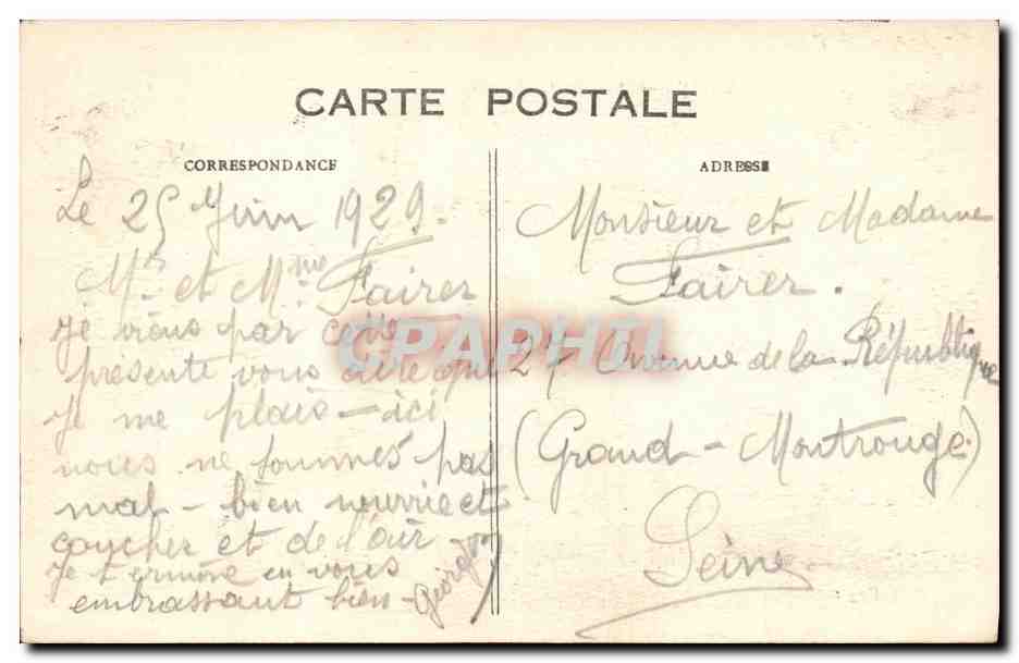 CPA Saint Maurice Asile National des Convalescents Vue Panoramique — Back