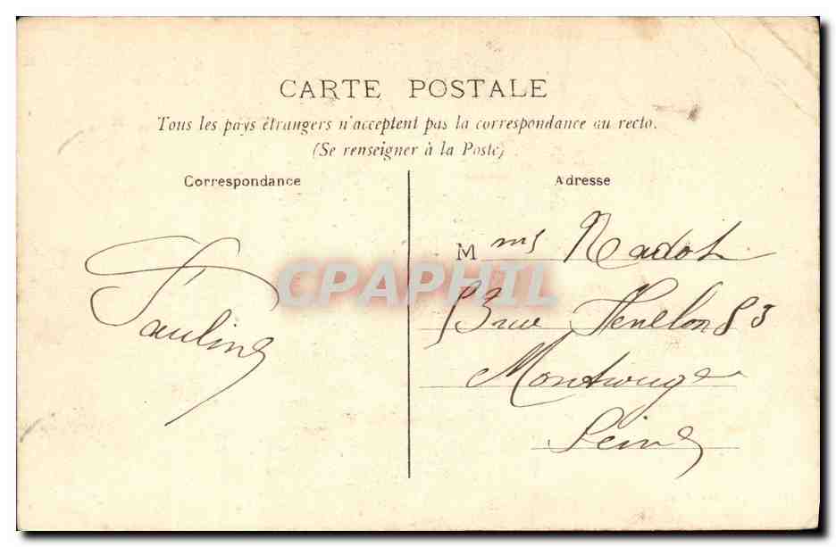 CPA Saint Maurice Le pont Acqueduc du canal — Back