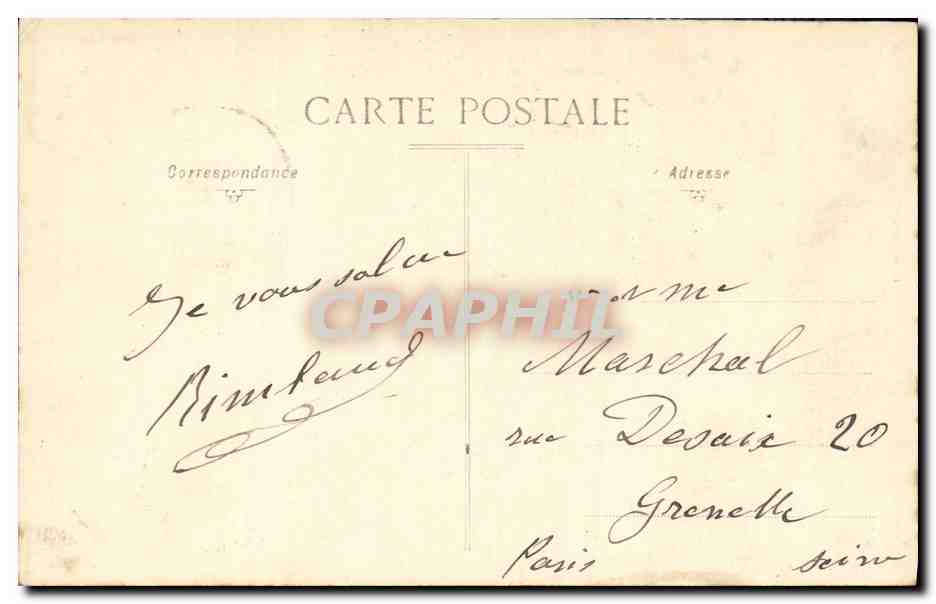 CPA Saint Maurice Asile des convalescents a Saint Maurice salle de chant Theatre — Back