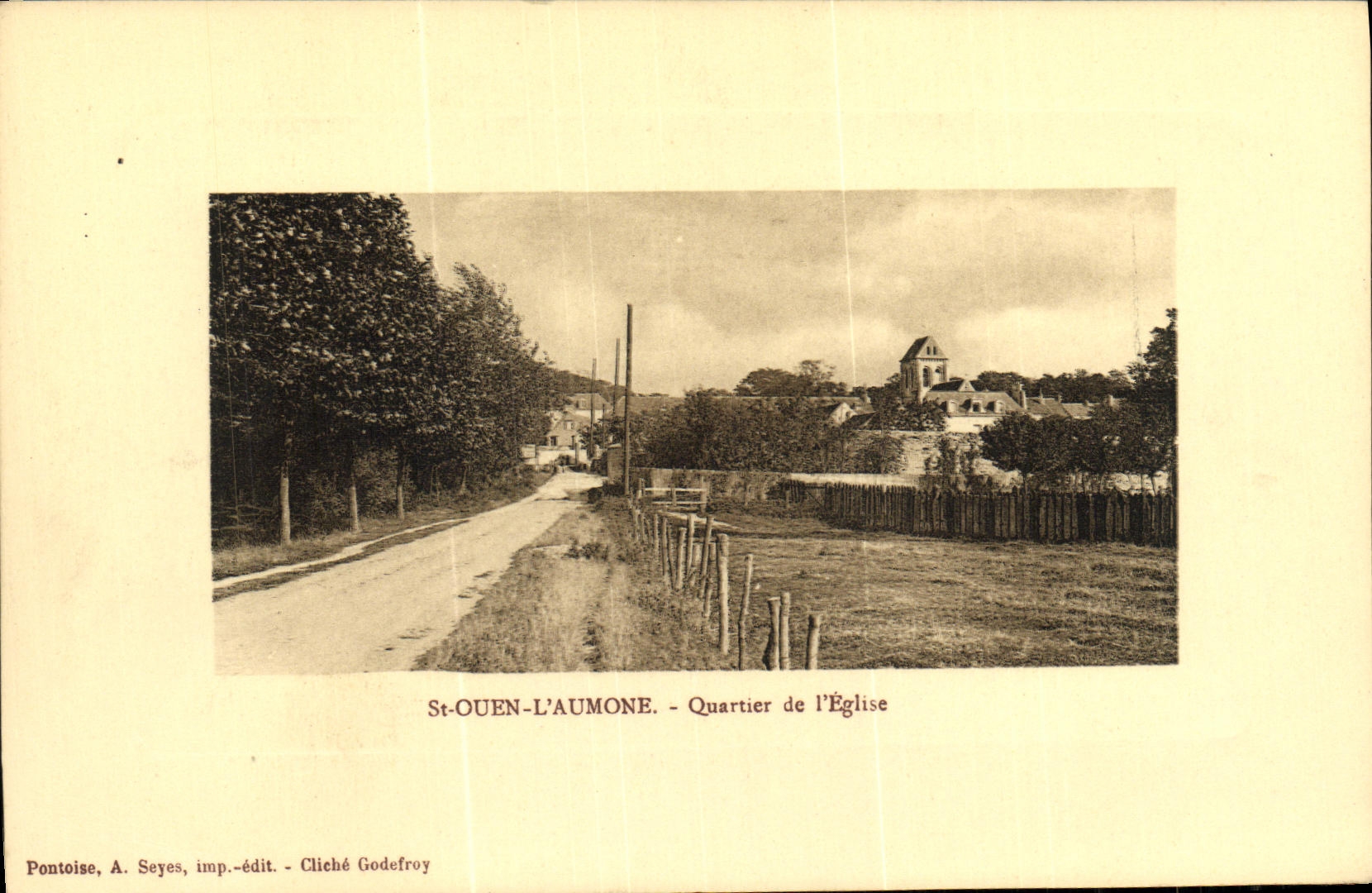 CPA Saint Ouen L Aumone Quartier de L Eglise