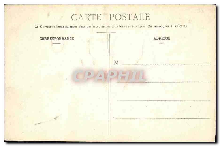 CPA Saint Ouen L Ecole de la Gare — Rückseite