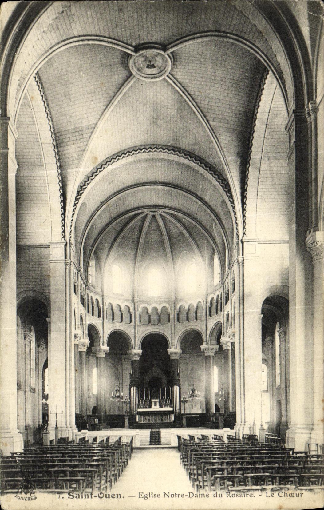 CPA Saint Ouen Eglise Notre Dame Du Rosaire Le choeur