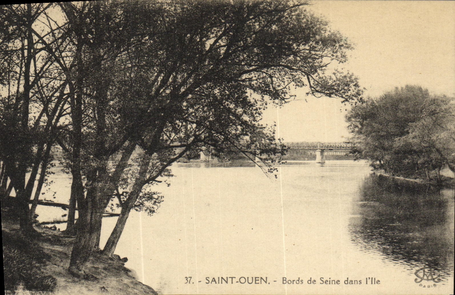 CPA Saint Ouen Bords de Seine Dans l ile