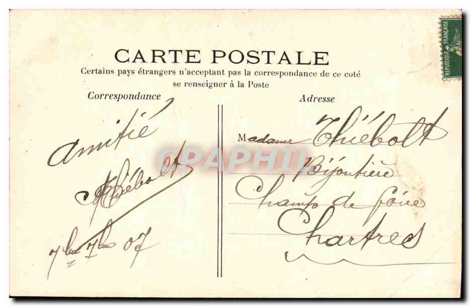 CPA Saint Remy Les Chevreuse L Etang du Chateau de Vaugien — Back
