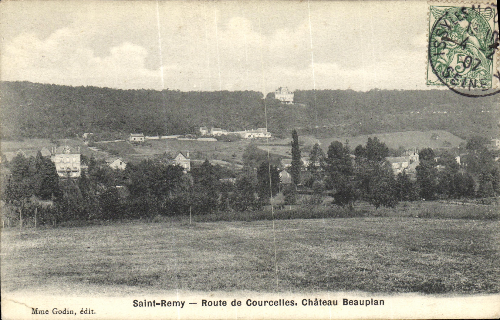 CPA Saint Remy Route de Courcelles Chateau Beauplan