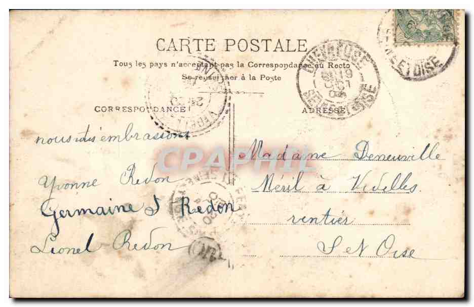 CPA Saint Remy Enfant — Back