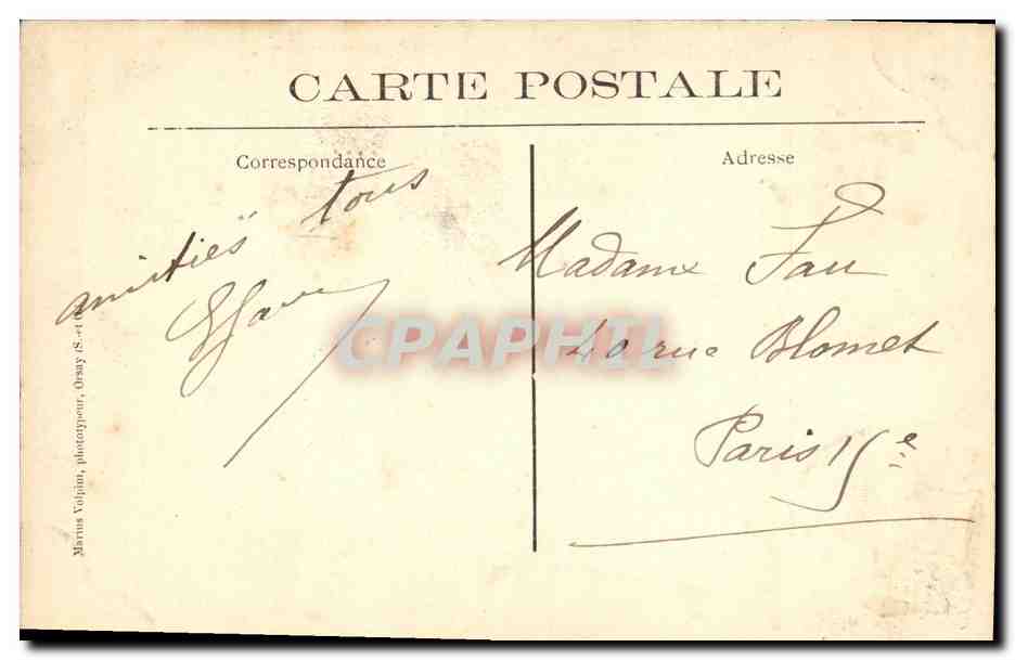 CPA St Remy Les Chevreuse Un Coin de la Vallee — Back