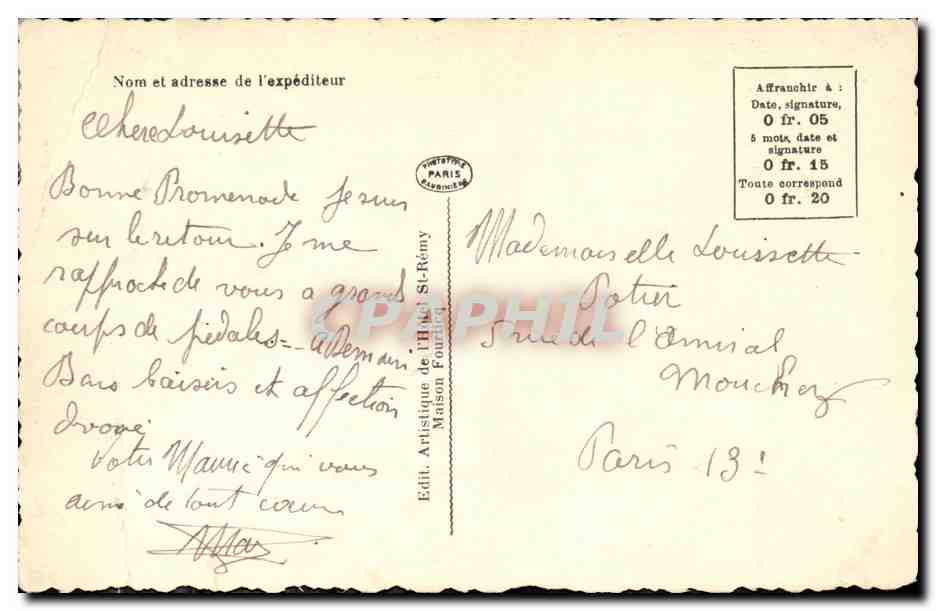 CPA St Remy Les Chevreuse Chateau de St Paul — Back