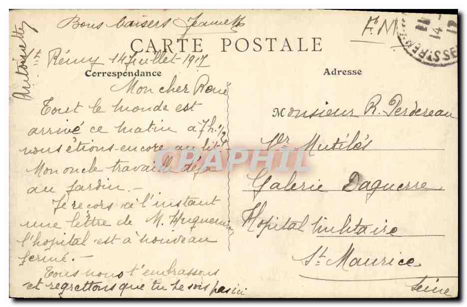 CPA St Remy Les Chevreuse Un pre Vaches — Back
