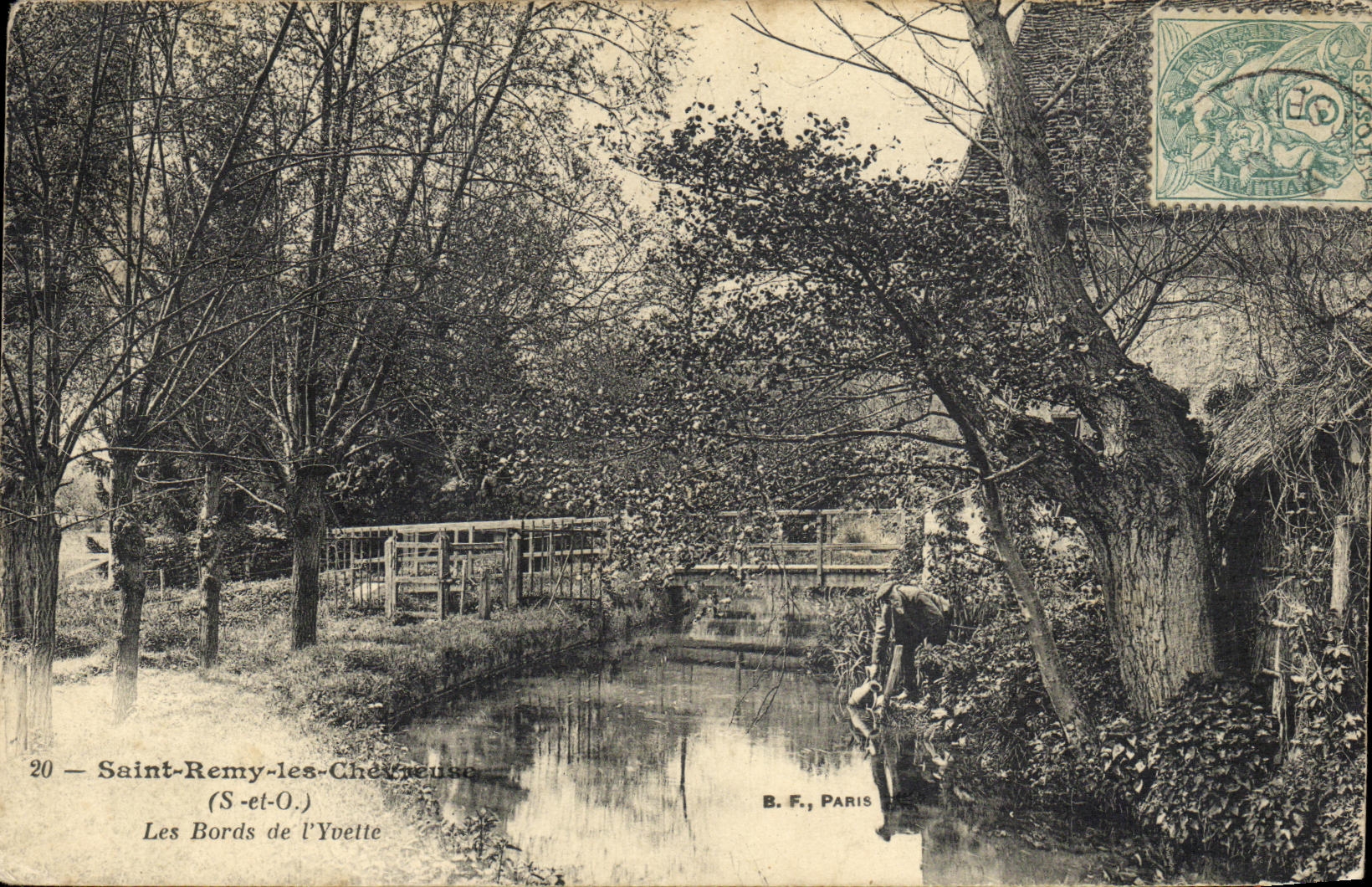 CPA St Remy Les Chevreuse Les Bords de l Yvette