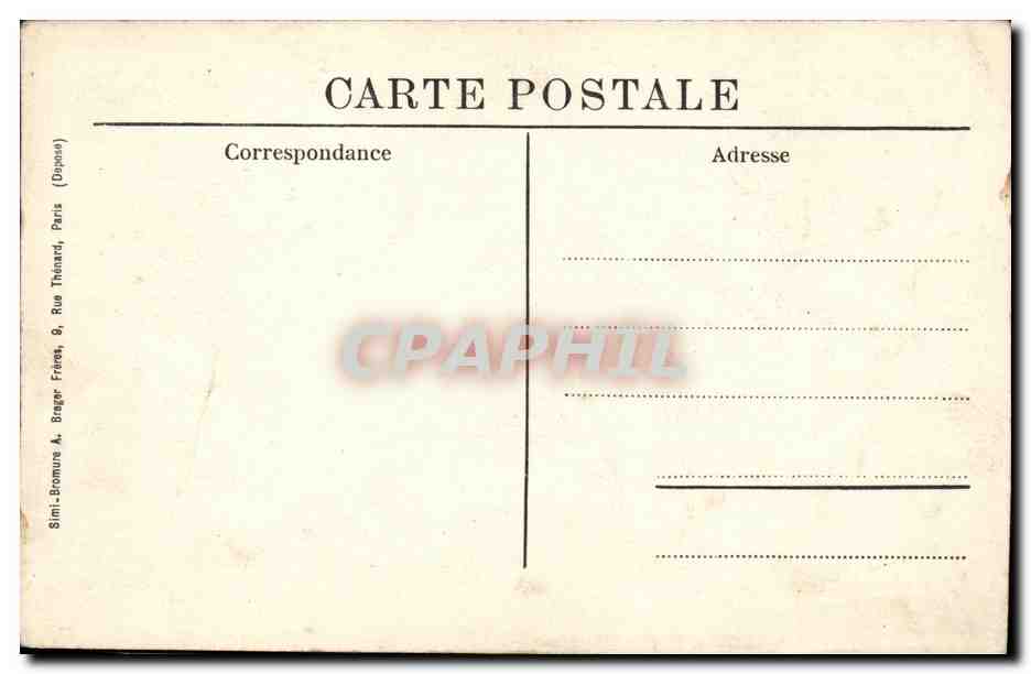 CPA Saint Maurice ASile national des convalescents — Back