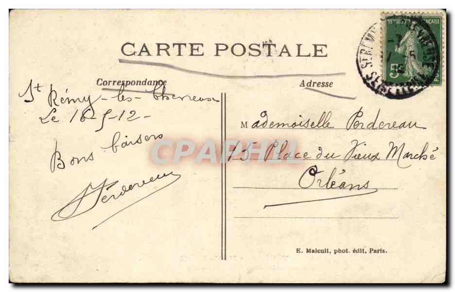 CPA St Remy Vallee de Chevreuse Un chemin creux a St Remy — Back