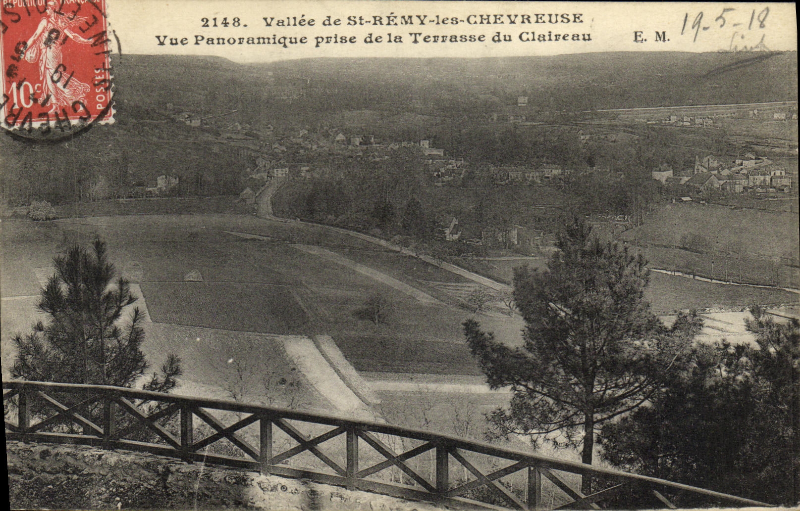 CPA St Remy les Chevreuse Vue Panoramique Prise de la Terrasse du Claireau