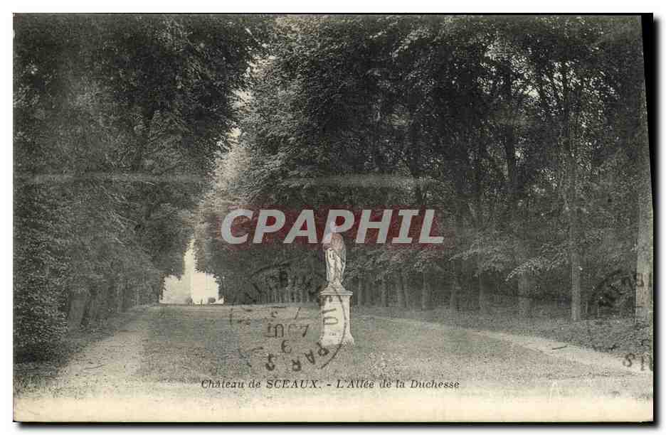 CPA Chateau de Sceaux L Allee de la Duchesse