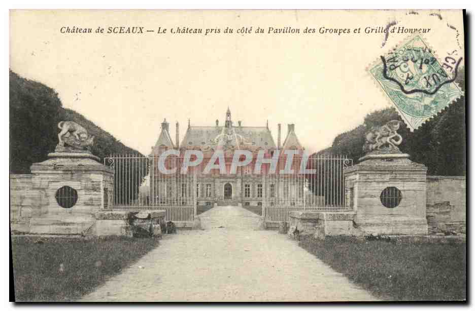 CPA Chateau de Sceaux Le Chateau Pris du Cote du Pavillon des Groupes et 