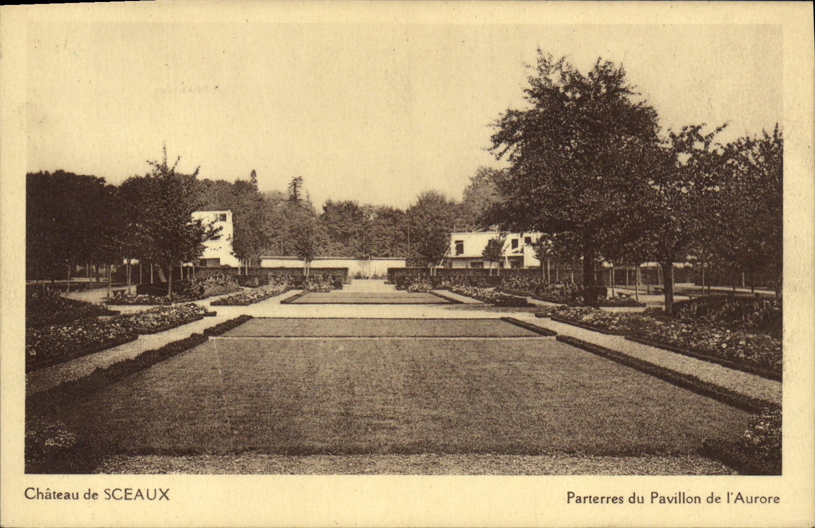 CPA Chateau de Sceaux Parterres du Pavillon de L Aurore