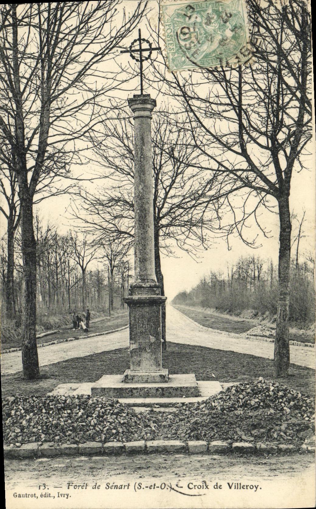 CPA Chateau de Sceaux Foret de Senart Croix de Villeroy