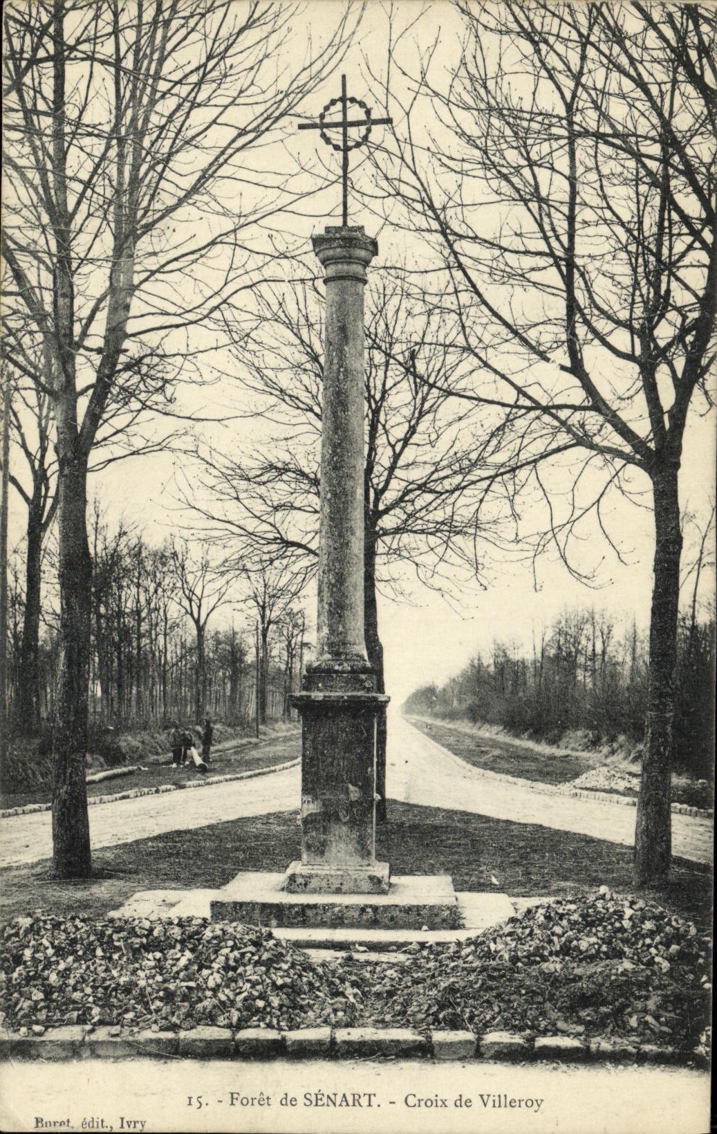 CPA Foret de Senart Croix de Villeroy