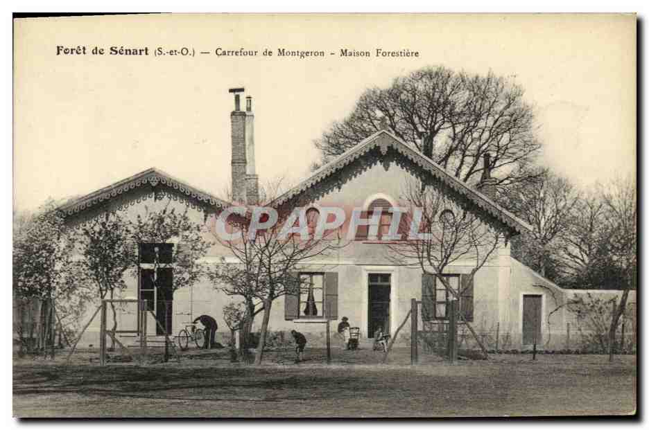 CPA Foret de Senart Carrefour de Montgeron Maison Forestiere