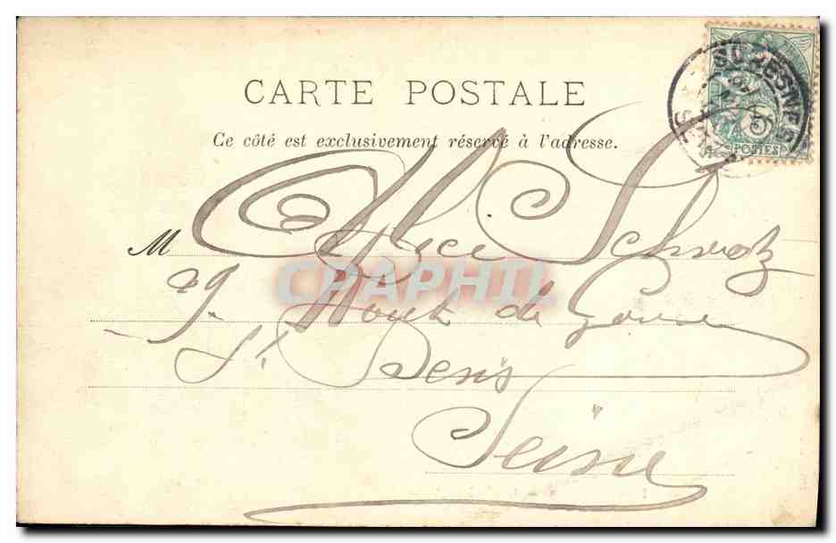 CPA Suresnes L Hotel de Ville — Rückseite