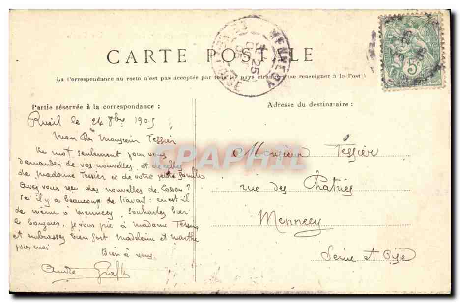 CPA Fort Du Mont Valerien Les Glacis Militaria — Rückseite
