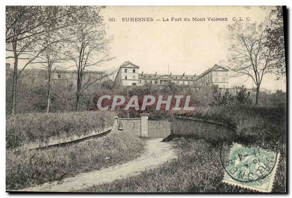 CPA suresnes Le Fort du Mont Valerien Militaria