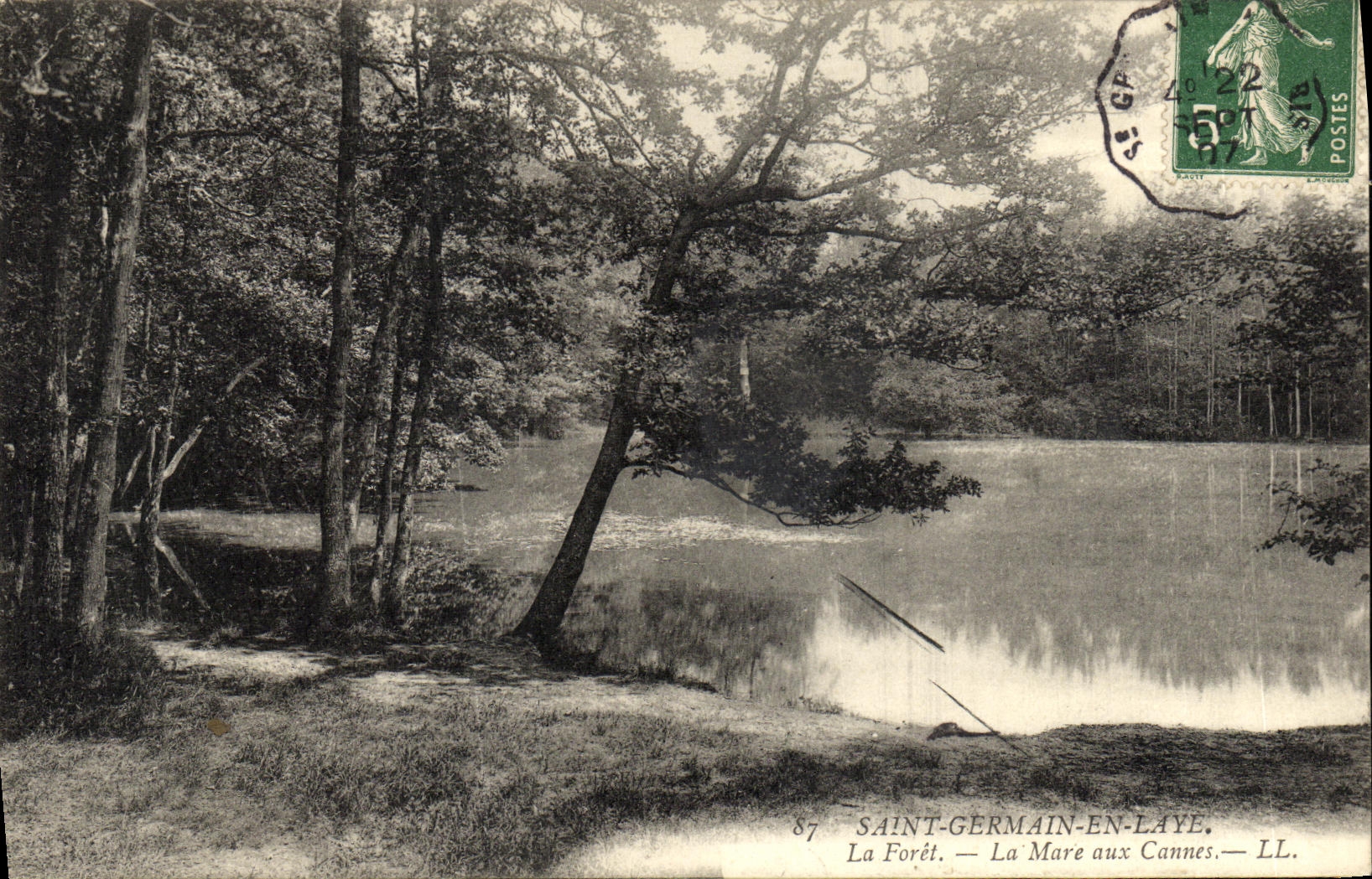 Saint-Germain-en-Laye — La Forêt. La Mare aux Cannes — LL.