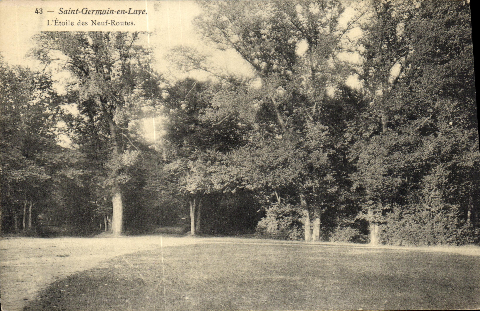 Saint-Germain-en-Laye — L'Étoile des Neuf-Routes — éditeur inconnu, n° 43