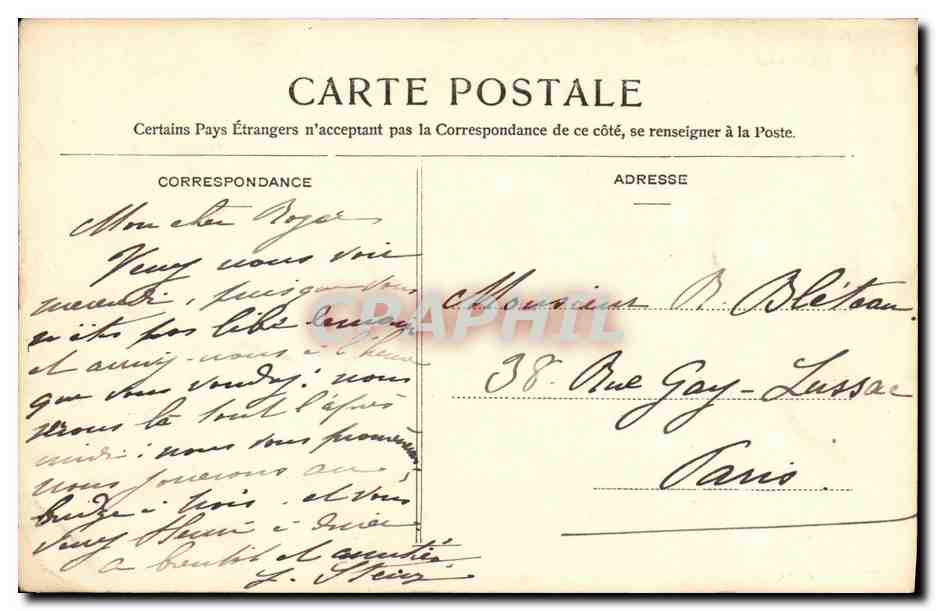 Saint-Germain-en-Laye — L'Étoile des Neuf-Routes — éditeur inconnu, n° 43 — Reverso